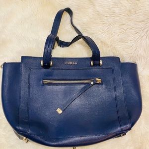 Navy blue FURLA bag